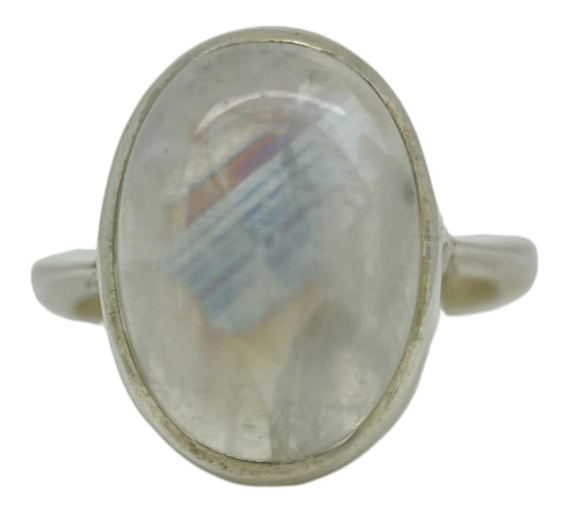 Rainbow Moonstone Ring