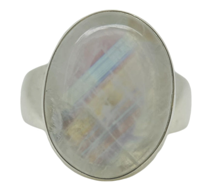 Rainbow Moonstone Ring