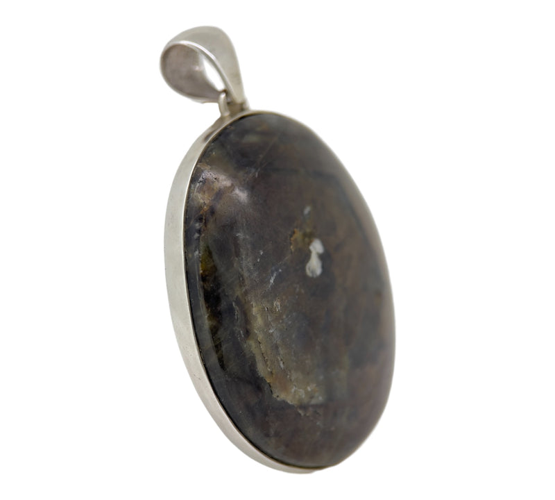 Golden Sheen Sapphire Pendant