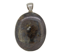 Golden Sheen Sapphire Pendant