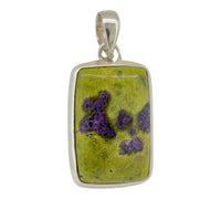 Stichtite In Serpentine Pendant