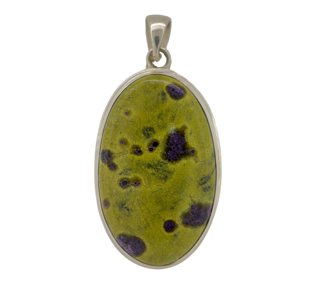 Stichtite In Serpentine Pendant