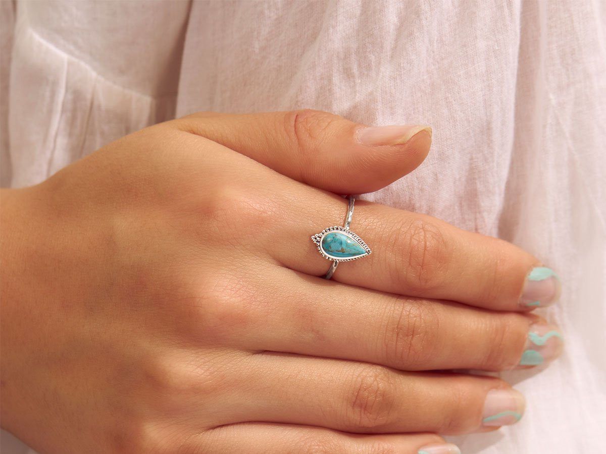 Sybil Turquoise Ring Midsummer Star Midsummer Star, Ring, Sterling Silver