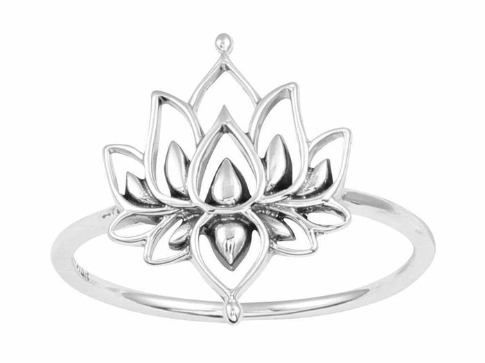 White Lotus Ring Midsummer Star Midsummer Star, Sterling Silver, Sterling Silver Ring