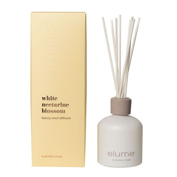 White Nectarine Reed Diffusers Elume Elume, Reed Diffuser