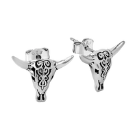 Filigree Skull Studs
