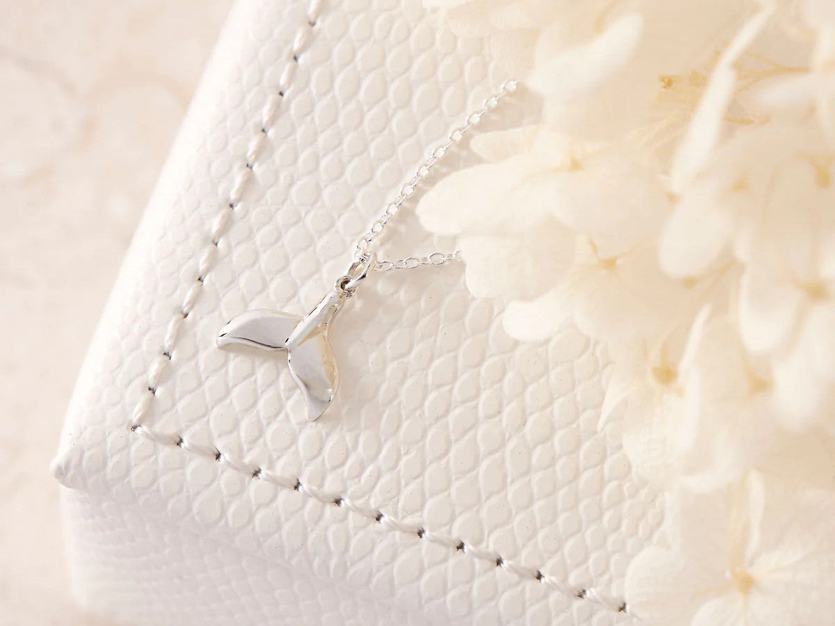 Avalon Whale Tail Necklace Midsummer Star Midsummer Star, Sterling Silver, Sterling Silver Necklace