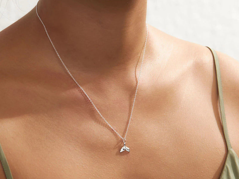 Avalon Whale Tail Necklace Midsummer Star Midsummer Star, Sterling Silver, Sterling Silver Necklace