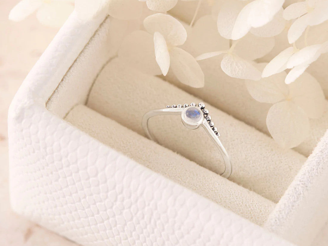 Diadème Moonstone Ring Midsummer Star Midsummer Star, Sterling Silver, Sterling Silver Ring