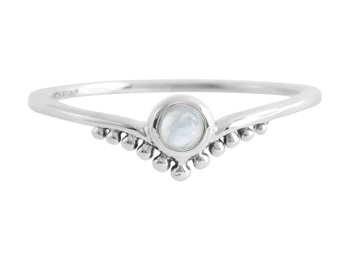 Diadème Moonstone Ring Midsummer Star Midsummer Star, Sterling Silver, Sterling Silver Ring