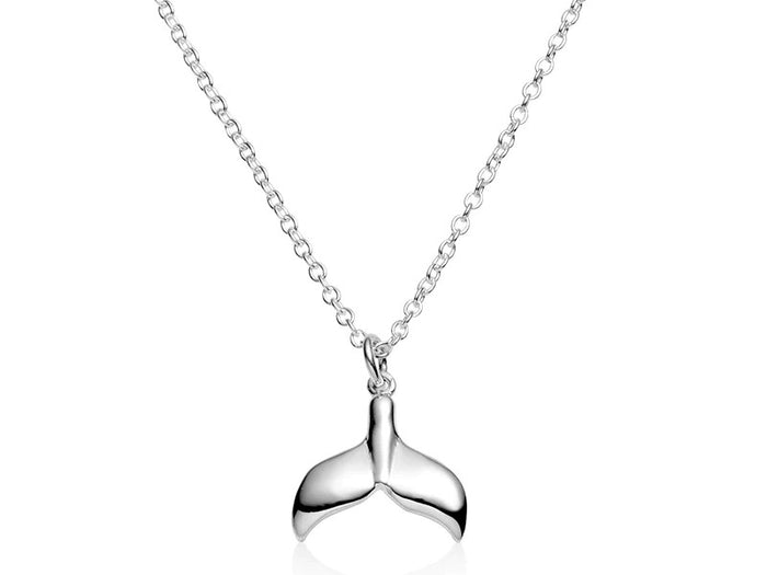 Avalon Whale Tail Necklace Midsummer Star Midsummer Star, Sterling Silver, Sterling Silver Necklace
